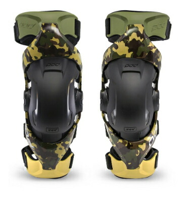 ＼全品1000円ｸｰﾎﾝ+P5倍★4/18（土)限定／【子供用】POD K4 V2 LE Camo Youth Knee Braces 子供用 ユース ニーブレース 膝プロテクター 膝保護 オフロード モトクロス ライダー バイク ツーリングにも かっこいい おすすめ (AMACLUB)