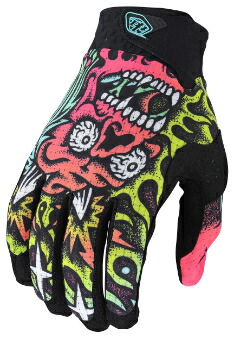 Troy Lee ライディンググローブ バイクグローブ トロイリーデザイン Demon Air Designs Skull Gloves