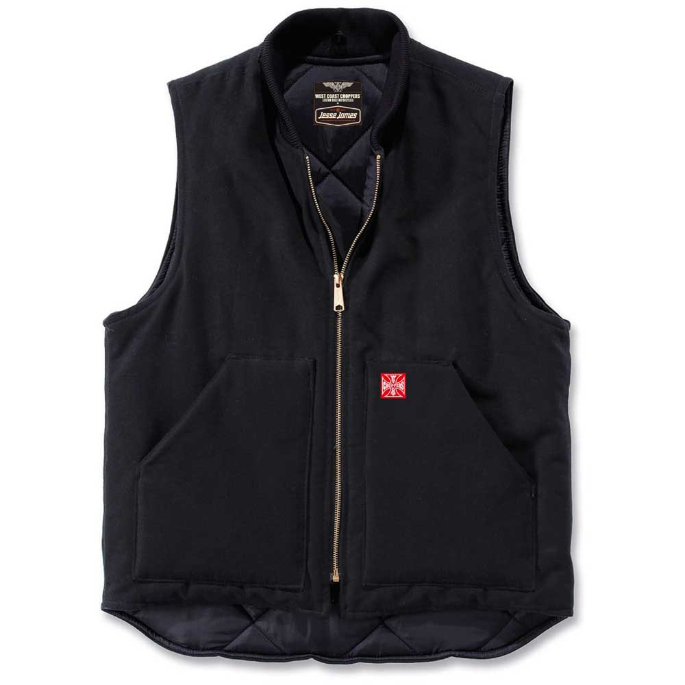 ＼全品P5倍★4/20（月)限定／【4XLまで】West Coast Choppers Coast Choppers Heavy Duty Canvas Vest ライディングベスト オートバイ バイクウェア ライダー バイク レーシング ツーリングにも (AMACLUB)