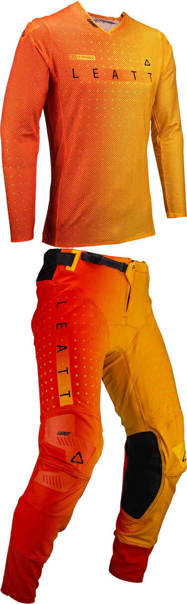 ＼全品1000円ｸｰﾎﾝ+P5倍★4/18（土)限定／Leatt リアット 5.5 Ultraweld Citrus 2024 Motocross Jersey モトクロス オフロード ジャージ&パンツ 上下セット バイク ライダー かっこいい おすすめ (AMACLUB)
