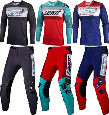 ＼全品1000円ｸｰﾎﾝ+P5倍★4/18（土)限定／Leatt リアット 5.5 Ultraweld 2024 Motocross Jersey モトクロス オフロード ジャージ&パンツ 上下セット バイク ライダー かっこいい おすすめ (AMACLUB)