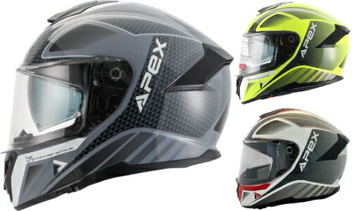 APEX FT300 New York Helmet フルフェイスヘルメット オンロード バイク オートバイ レーシング ツーリング 街乗り にも かっこいい おすすめ (AMACLUB)｜AMACLUB（レアブランド 専門店）