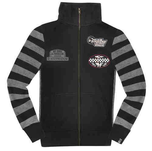 ＼全品2500円ｸｰﾎﾝ★4/14（火)限定／HolyFreedom Leather 2021 Zip Sweatshirt ジップ スウェットシャツ バイクウェア ライダー ツーリング サイクリング アウトドア カジュアル にも おすすめ (AMACLUB)