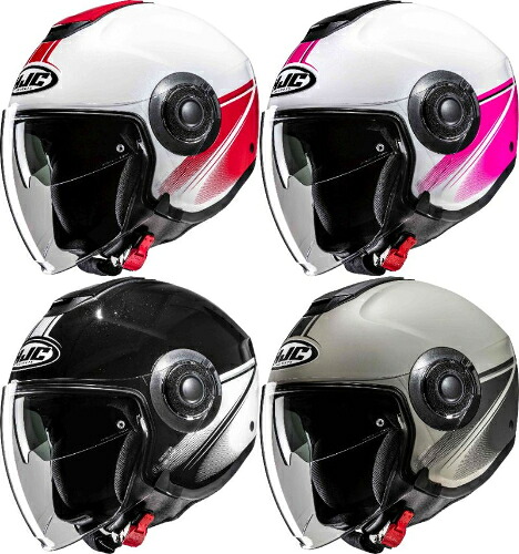 HJC エイチジェイシー i40N Vision Jet Helmet ジェットヘルメット オープンフェイス サンバイザー ライダー バイク オートバイ ツーリング 街乗り にも おすすめ (AMACLUB)
