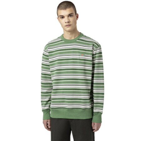 ＼全品1000円ｸｰﾎﾝ★7/28（火)限定／Dickies ディッキーズ Westover Stripe Sweatshirt ライディングシャツ バイクウェア ライダー バイク　ツーリング カジュアル アウトドア にも かっこいい おすすめ (AMACLUB)｜AMACLUB（レアブランド 専門店）