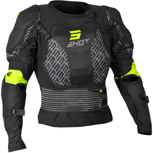 ＼全品1000円ｸｰﾎﾝ+P5倍★4/18（土)限定／【XXS～】Shot Race Gear ショット レース ギア Optimal Black プロテクタージャケット ボディプロテクター 上半身 保護 モトクロス オフロード バイク かっこいい おすすめ (AMACLUB)