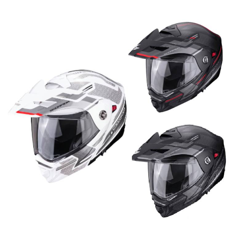 ＼全品1000円ｸｰﾎﾝ★4/11（土)限定／Scorpion スコーピオン ADX-2 Carrera Modular Helmet フルフェイスヘルメット シールド付 ヘルメット オフロード モジュラーヘルメット アドベンチャー バイク ライダー ツーリングにも おすすめ(AMACLUB)