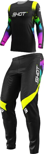 ＼全品1500円ｸｰﾎﾝ★4/9（木)限定／Shot Race Gear ショット レース ギア Contact Nitro Motocross Jersey モトクロス オフロード ジャージ&パンツ 上下セット バイク ライダー かっこいい 大きいサイズあり おすすめ (AMACLUB)