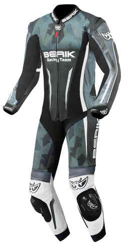 ＼全品2000円ｸｰﾎﾝ+P5倍★4/15（水)限定／Berik ベリック Camo Track perforated One Piece Motorcycle Leather Suit レザースーツ ライディングスーツ ツナギ バイクウェア バイク ライダー ツーリングにも おすすめ (AMACLUB)