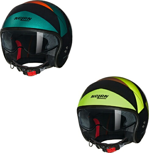 Nolan ノーラン N21 06 Tangente Jet Helmet ジェットヘルメット オープンフェイス サンバイザー ライダー バイク オートバイ ツーリング 街乗り にも かっこいい おすすめ (AMACLUB)