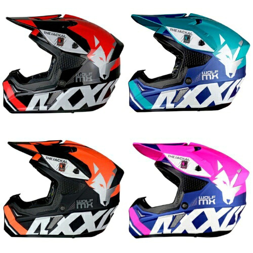 ＼全品1000円ｸｰﾎﾝ★4/11（土)限定／Axxis MX803 Wolf Jackal Motocross Helmet ヘルメット オフロード モトクロスヘルメット ライダー バイク ツーリングにも かっこいい おすすめ (AMACLUB)