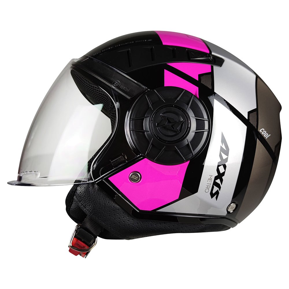 ＼全品1500円ｸｰﾎﾝ★4/16（木)限定／Axxis OF513 Metro Cool Open Face Helmet ジェットヘルメット オープンフェイス ライダー バイク レーシング ツーリング スクーター にも かっこいい おすすめ (AMACLUB)