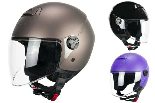 Cgm 167 Flo Mono Lunga open face helmet オープンフェイスヘルメット ジェットヘルメット ライダー バイク オートバイ ツーリング 街乗り にも おすすめ (AMACLUB)