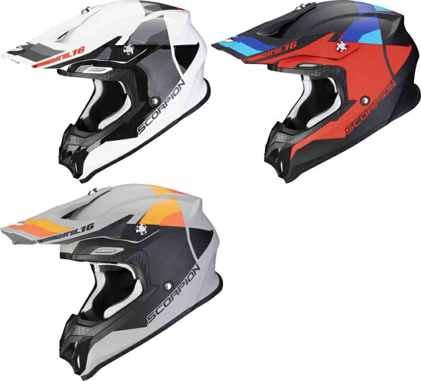 \全品2000円クーホン+P10倍★7/20(月)限定/Scorpion スコーピオン VX-16 Evo Air Spectrum モトクロスヘルメット ヘルメット オフロード ライダー バイク かっこいい おすすめ (AMACLUB)|AMACLUB(レアブランド 専門店)