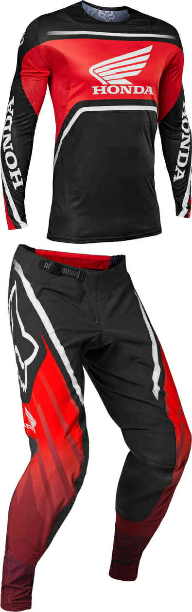 ＼全品2000円ｸｰﾎﾝ+P5倍★4/15（水)限定／FOX フォックス Flexair Honda Motocross Jersey オフロードウェア モトクロス ジャージ&パンツ 上下セット バイク ライダー かっこいい おすすめ (AMACLUB)