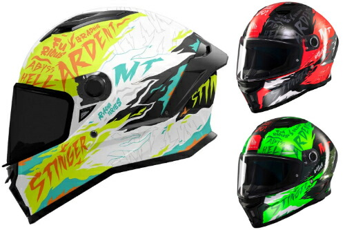 MT Helmets Stinger 2 Ardent full face helmet フルフェイスヘルメット ライダー オンロード バイク オートバイ レーシング ツーリング 街乗り にも おすすめ (AMACLUB)