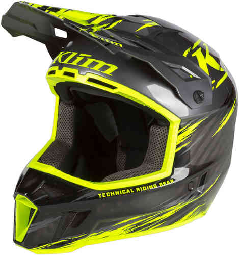 ＼全品1000円ｸｰﾎﾝ★7/28（火)限定／Klim クライム F3 Carbon Pro Thrashed Hi-Vis Snowmobile Helmet スノーモービルヘルメット ヘルメット オフロード モトクロスヘルメット ライダー バイク にも かっこいい おすすめ (AMACLUB)｜AMACLUB（レアブランド 専門店）