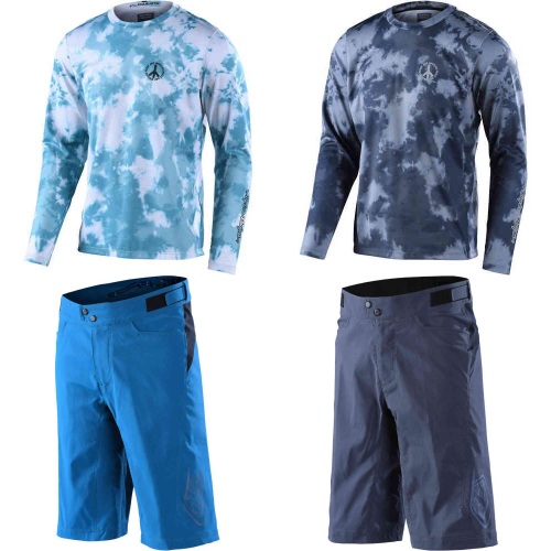 ＼全品1000円ｸｰﾎﾝ★4/12（日)限定／TROY LEE DESIGNS　トロイリーデザイン Flowline Plot Bicycle Jersey 自転車ジャージ&ショーツ 上下セット 自転車ウェア ロードバイク マウンテンバイク MTB サイクリング にも (AMACLUB)