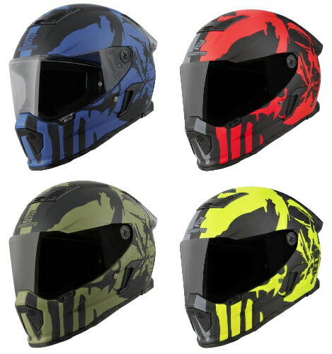 ＼全品1000円ｸｰﾎﾝ★4/8（水)限定／Bogotto ボガット Rapto Demon Helmet フルフェイスヘルメット ライダー バイク オートバイ オンロード レーシング ツーリングにも かっこいい おすすめ (AMACLUB)