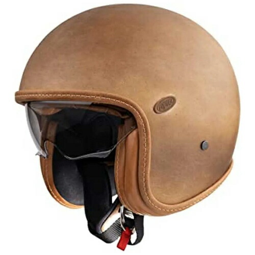 Premier Helmets 23 VintagePlatin Ed. BOS BM 22.06 helmet ジェットヘルメット オープンフェイス ライダー バイク オートバイ ツーリング スクーター 街乗り にも おすすめ (AMACLUB)