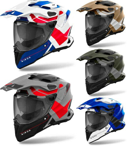 ＼全品1000円ｸｰﾎﾝ★4/17（金)限定／【3XLまで】Airoh アイロー Commander 2 Reveal Motocross Helmet シールド付きヘルメット オフロード モトクロスヘルメット ライダー バイク ツーリングにも かっこいい おすすめ (AMACLUB)