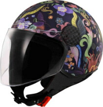 ＼全品1000円ｸｰﾎﾝ★4/11（土)限定／LS2 エルエスツー OF558 Sphere Lux II Bloom Jet Helmet ジェットヘルメット オープンフェイス ライダー オートバイ バイク レーシング ツーリング スクーター 街乗り にも おすすめ (AMACLUB)