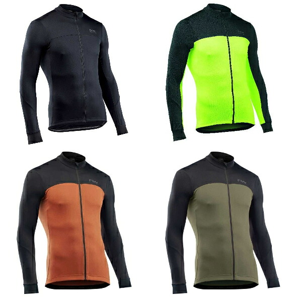 ＼全品1000円ｸｰﾎﾝ★4/12（日)限定／【4XLまで】Northwave Force 2 Long Sleeve Jersey サイクリングジャケット 自転車ウェア 長袖シャツ ロングスリーブ ロードバイク ダウンヒル マウンテンバイク クロスカントリー MTB にも (AMACLUB)