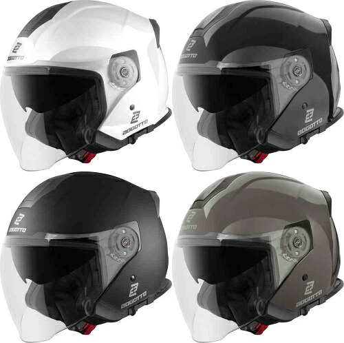 Bogotto H586 City-B Jethelm - Leichter Integralhelm Mit Sonnenvisier, ECE 22.06 (ca. 1250 G)