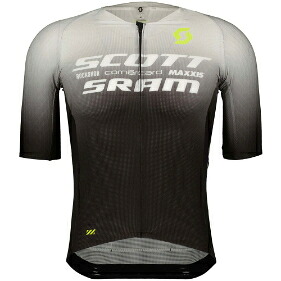 ＼全品1000円ｸｰﾎﾝ★4/12（日)限定／Scott スコット RC Scott-Sram Aero Short Sleeve Jersey ショートスリーブ 半袖ジャージ 自転車ウェア 自転車 ロードバイク マウンテンバイク クロスカントリー MTB にも おすすめ (AMACLUB)上着のみ