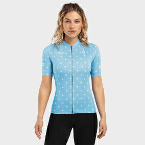 ＼全品1000円ｸｰﾎﾝ★4/12（日)限定／【女性用】Siroko Race Dots Short Sleeve Jersey 女性用 ショートスリーブ 半袖ジャージ 自転車ウェア 自転車 ロードバイク マウンテンバイク クロスカントリー MTB にも おすすめ (AMACLUB)上着のみ