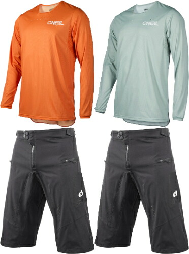 Oneal オニール Element FR Plain V.25 Bicycle Jersey 自転車ジャージ&ショーツ 上下セット 自転車ウェア ロードバイク マウンテンバイク MTB サイクリング にも おすすめ (AMACLUB)