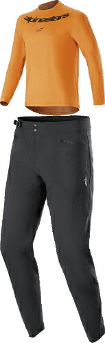 【子供用】Alpinestars A-Dura Rocker Youth Bicycle Jersey ユース 自転車ジャージ&パンツ 上下セット 自転車ウェア ロードバイク マウンテンバイク MTB サイクリング にも おすすめ (AMACLUB)