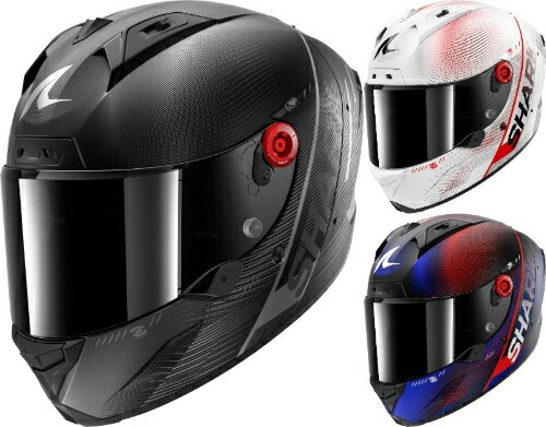 【カーボン】Shark シャーク Aeron Speed Tech Carbon Helmet フルフェイスヘルメット オンロード バイク オートバイ レーシング ツーリング 街乗り にも おすすめ (AMACLUB)｜AMACLUB（レアブランド 専門店）