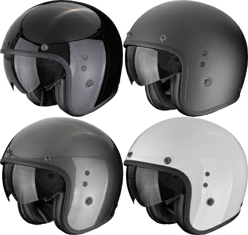 【3XLまで】Scorpion スコーピオン Belfast Evo Open-Face Helmet ジェットヘルメット オープンフェイス ライダー バイク オートバイ ツーリング オンロード 街乗り にも 大きいサイズあり おすすめ (AMACLUB)