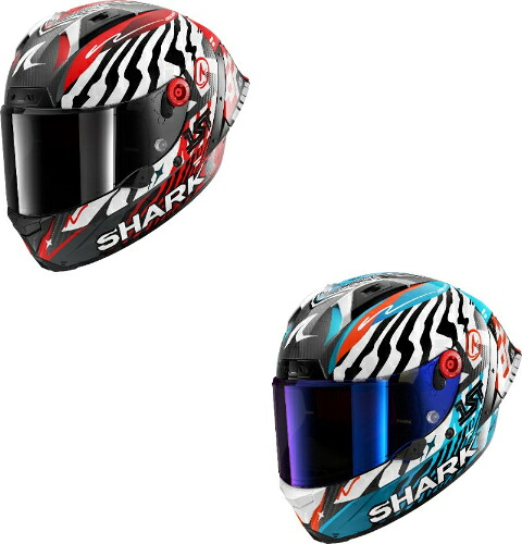 Shark シャーク Aeron GP FIM 2 Speed Fancy Carbon Helmet フルフェイスヘルメット ライダー バイク オートバイ オンロード レーシング ツーリング 街乗り にも おすすめ (AMACLUB)