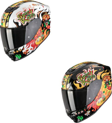 【子供用】Scorpion スコーピオン Exo-JNR Air Yucatan Kids Helmet 子供用 ユース キッズ フルフェイスヘルメット ライダー バイク オートバイ オンロード ツーリング 街乗り にも おすすめ (AMACLUB)