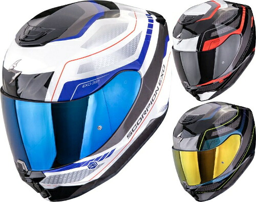 Scorpion スコーピオン Exo-391 Leo Full-Face Helmet フルフェイスヘルメット ライダー バイク オートバイ オンロード レーシング ツーリング 街乗り にも おすすめ (AMACLUB)