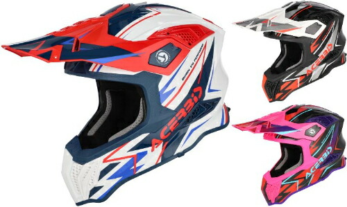 Acerbis アチェルビス Airstrike-X Graphic Motocross Helmet モトクロスヘルメット オフロードヘルメット ライダー バイク エンデューロ かっこいい おすすめ (AMACLUB)