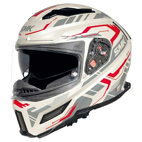 SMK Agnar Tektron Gl163 full face helmet フルフェイスヘルメット ライダー オンロード バイク オートバイ レーシング ツーリング 街乗り にも おすすめ (AMACLUB)