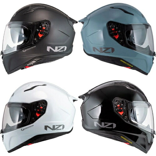Nzi Freccio Duo Solid Noveau Clear+Tinted full face helmet フルフェイスヘルメット ライダー オンロード バイク オートバイ レーシング ツーリング 街乗り にも おすすめ (AMACLUB)