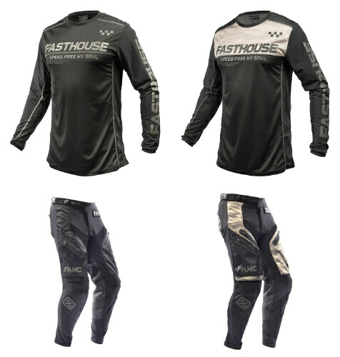 ＼全品1000円ｸｰﾎﾝ+P5倍★4/18（土)限定／Fasthouse ファストハウス Off-Road Sand Cat Jersey モトクロスジャージ オフロードジャージ 上下セット ライダー バイク 大きいサイズあり おすすめ (AMACLUB)