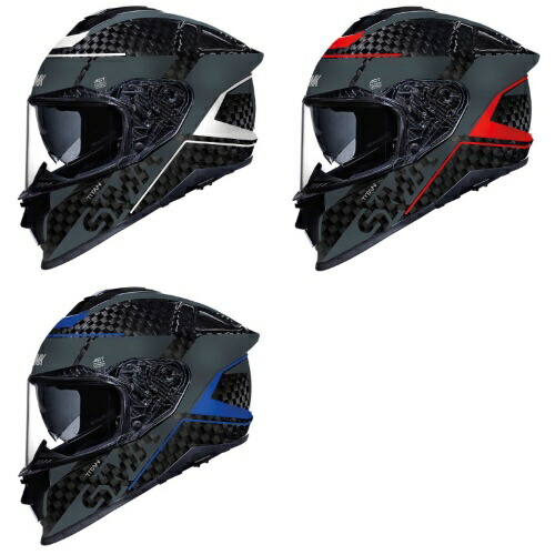 \全品1500円クーホン★4/9(木)限定/SMK Titan Carbon Nero full face helmet フルフェイスヘルメット オンロード バイク オートバイ レーシング ツーリング かっこいい おすすめ (AMACLUB)