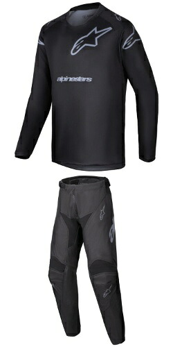 ＼全品1000円ｸｰﾎﾝ+P5倍★4/18（土)限定／【子供用】Alpinestars アルパインスター Youth Racer Graphite Jersey 子供用 ユース キッズ オフロードウェア モトクロス ジャージ&パンツ 上下セット バイク ライダー かっこいい おすすめ (AMACLUB)
