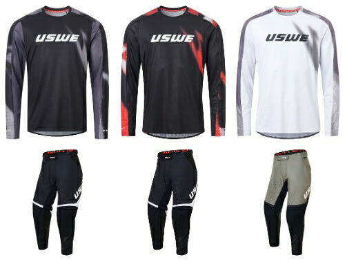 ＼全品1000円ｸｰﾎﾝ+P5倍★4/18（土)限定／USWE Kalk Off-Road Jersey オフロードウェア モトクロス ジャージ&パンツ 上下セット バイク ライダー かっこいい おすすめ (AMACLUB)