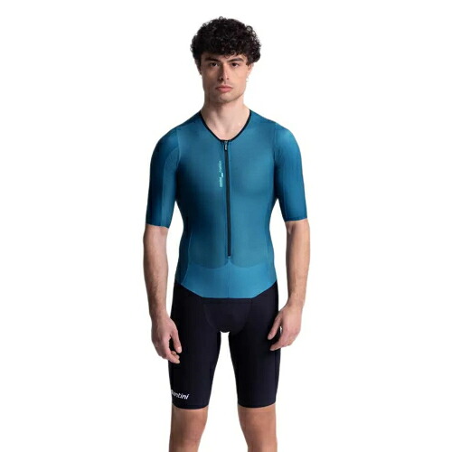 Santini サンティーニ Riel Short Sleeve Trisuit レーススーツ 自転車スーツ トライスーツ トライアスロン ロードバイク 自転車 ランニング 水泳 にも おすすめ (AMACLUB)|AMACLUB(レアブランド 専門店)