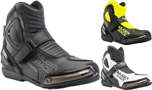 MUGENRACE Hurry perforated Motocycle Boots ライディングブーツ バイクブーツ オンロード ライダー バイク ツーリング 街乗り にも おすすめ (AMACLUB)