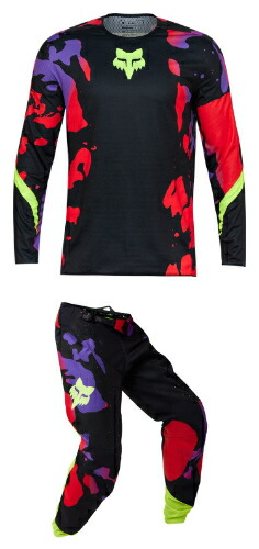 ＼全品1000円ｸｰﾎﾝ+P5倍★4/18（土)限定／Fox Racing フォックス 360 Throttle Jersey モトクロスジャージ オフロードジャージ&パンツ 上下セット ライダー バイク おすすめ (AMACLUB)