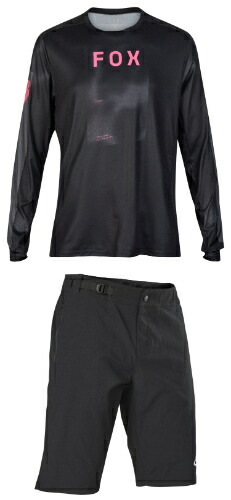 ＼全品1000円ｸｰﾎﾝ+P5倍★4/18（土)限定／Fox Racing フォックス Ranger Taunt MTB Jersey MTBジャージ&ショートパンツ 上下セット ライダー バイク 自転車 サイクリング マウンテンバイク ロードバイク BMX MTB おすすめ (AMACLUB)