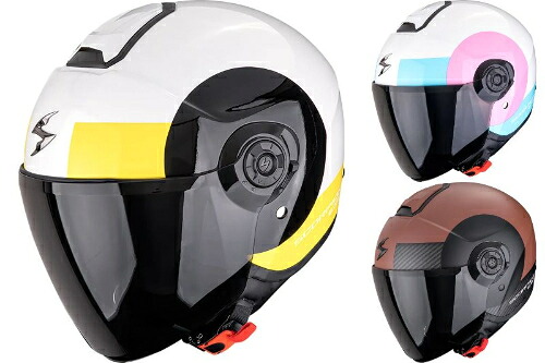 Scorpion スコーピオン EXO-City II Sheer open face helmet オープンフェイスヘルメット ジェットヘルメット ライダー バイク オートバイ ツーリング 街乗り にも おすすめ (AMACLUB)