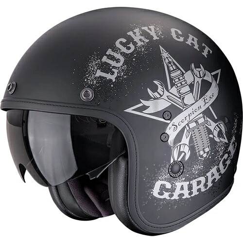 Scorpion スコーピオン Belfast EVO Hangar open face helmet オープンフェイスヘルメット ジェットヘルメット ライダー バイク オートバイ ツーリング 街乗り にも おすすめ (AMACLUB)